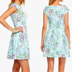 Lilly Pulitzer Briella Poolside Blue Southern Charm Dress Size S EUC‎ RARE FIND